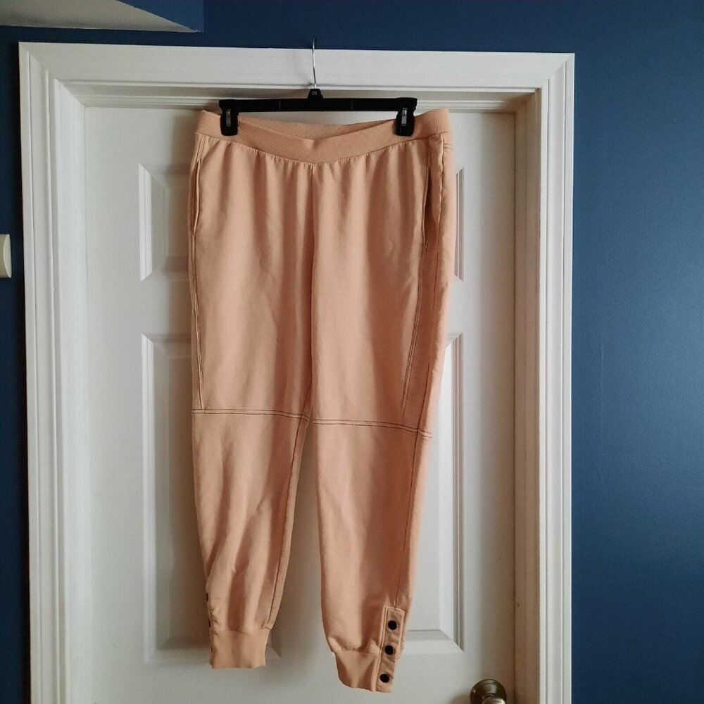 Soft Surroundings Jogger Sweatpants Womens XL Pink Take Time Lounge Tapered